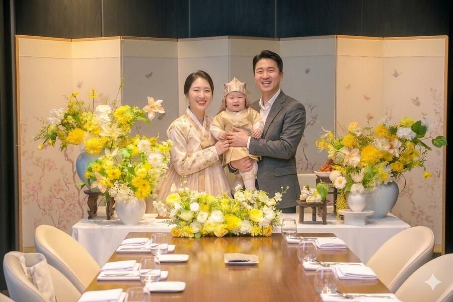 돌잔치 돌상 병풍 컨셉 업그레이드 예시 5